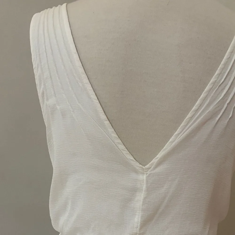 Free People Rio Grande White Sleeveless Mini Dress in Ivory S